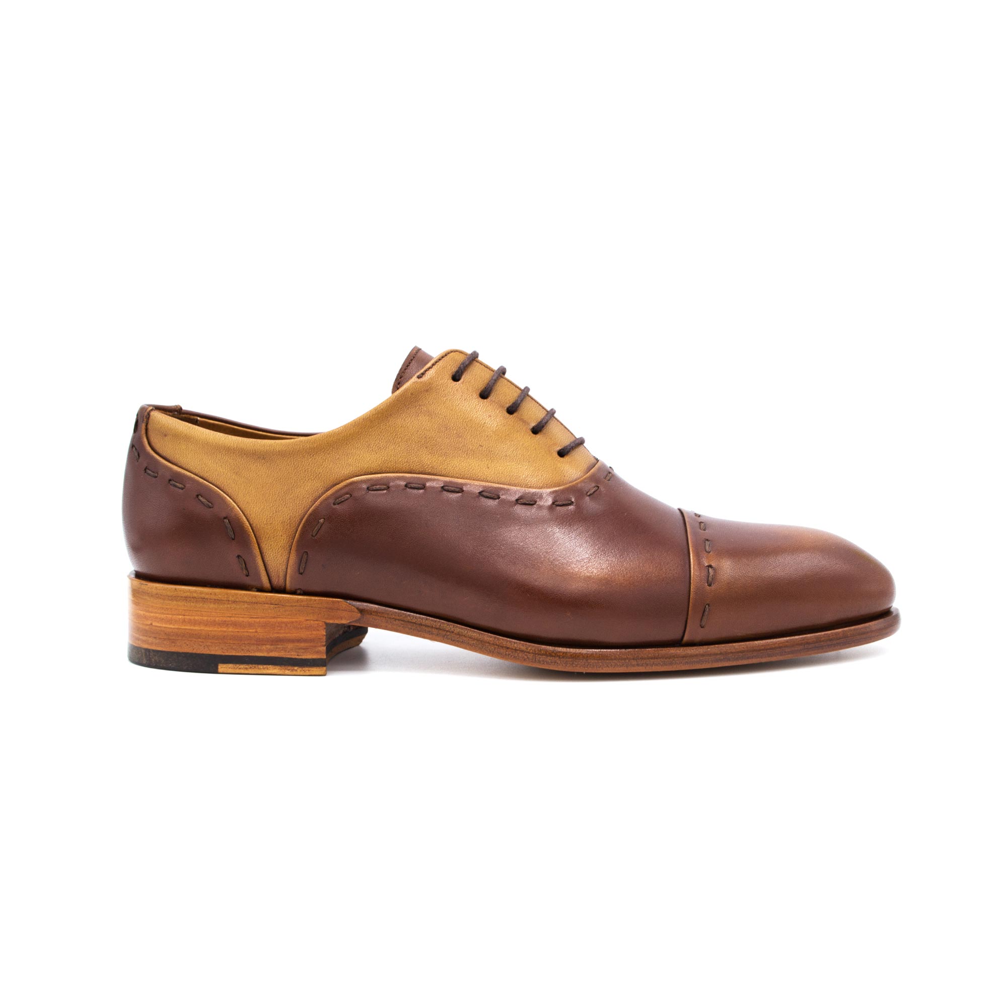 Tobacco Brown Oxford Shoes | Zerbay Collection