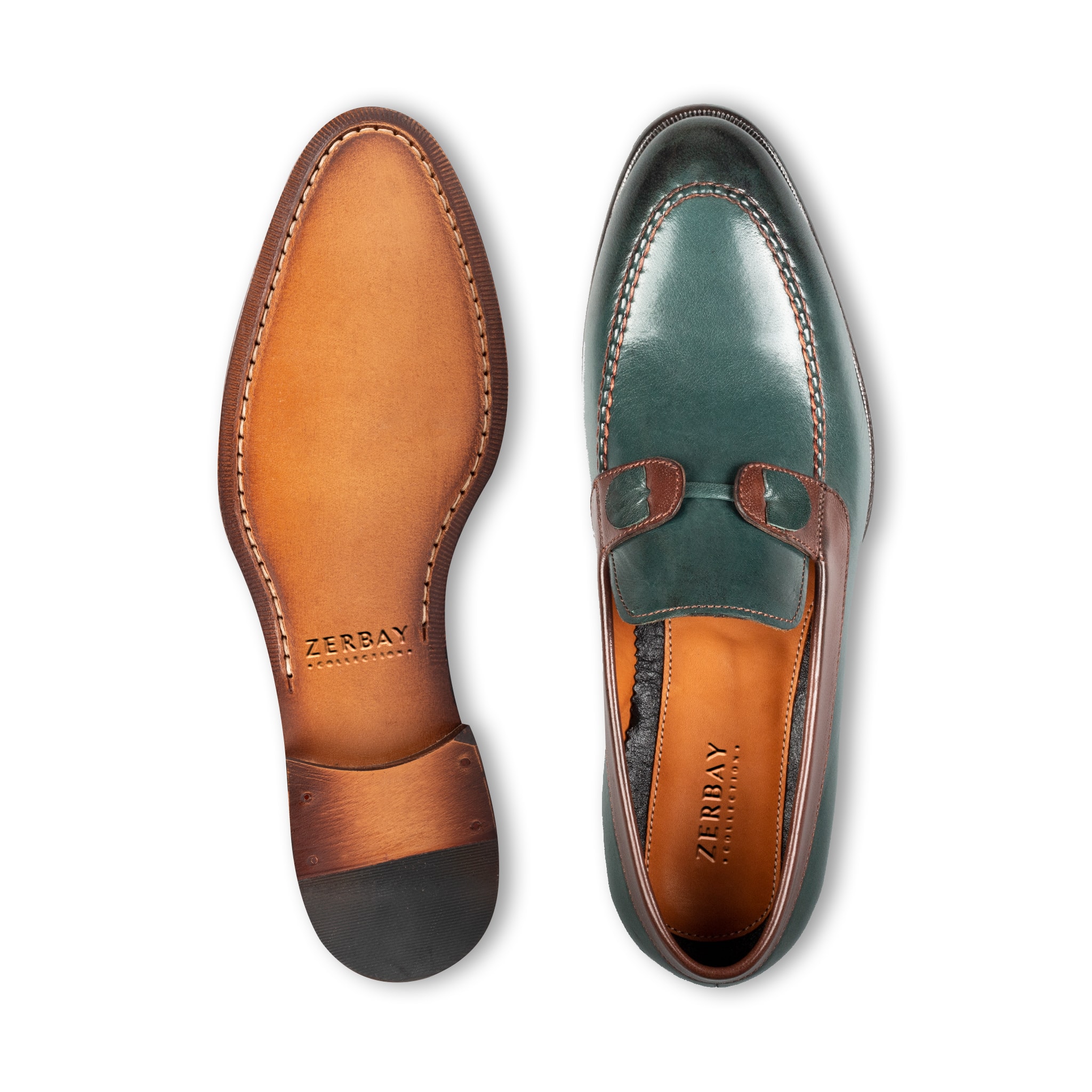TAHAN | GREEN | Zerbay Handcrafted Leather Shoes